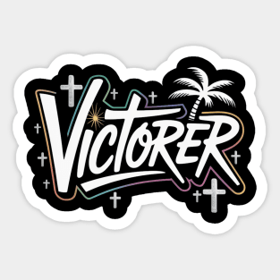 VICTORER – Neon Graffiti Christian Street Art Sticker